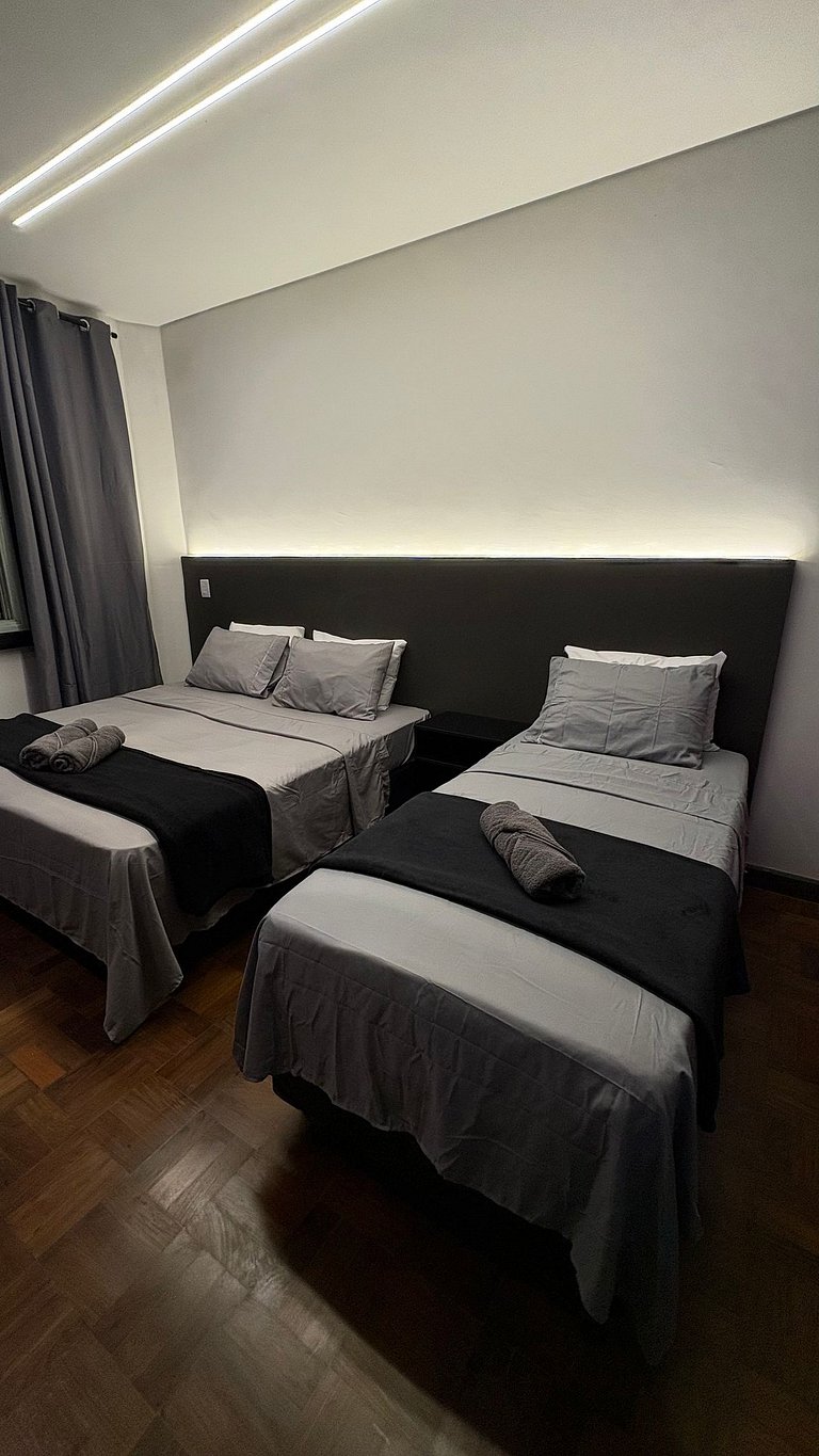 Apartamento confortável e bem localizado